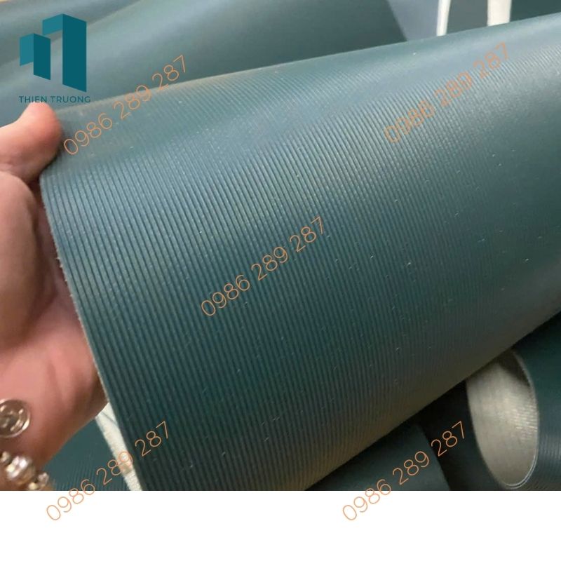 Băng Tải PVC Xanh Sọc